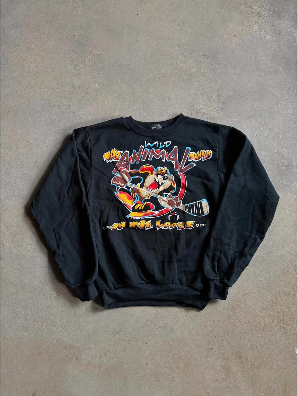VTG Taz Tasmanian Devil Sweatshirt Sz Yth L